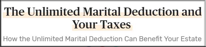 Marital Deductions